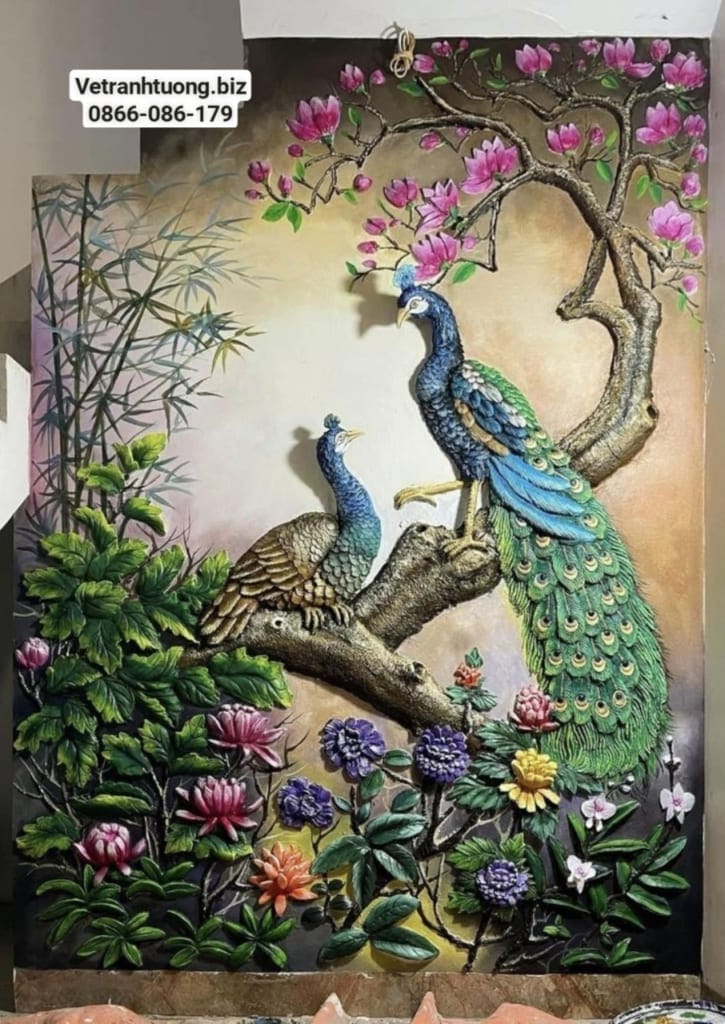 tranh đắp nổi phù điêu đẹp